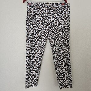 Michael Michael Kors animal print straight leg pants size 10